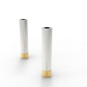 cylinder candlesticks pair