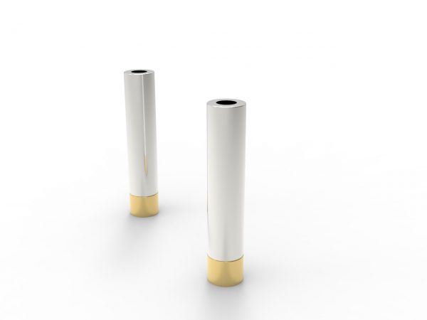 cylinder candlesticks pair